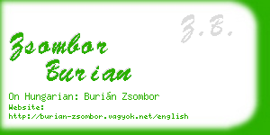 zsombor burian business card